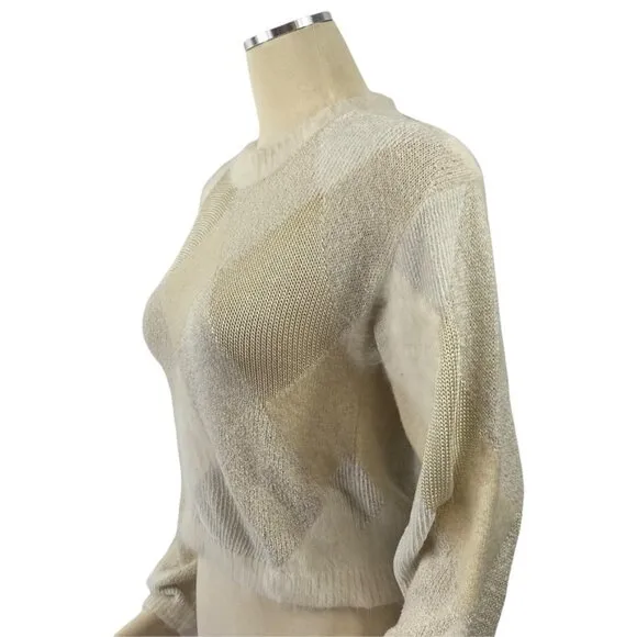 Neiman Marcus cropped sweater