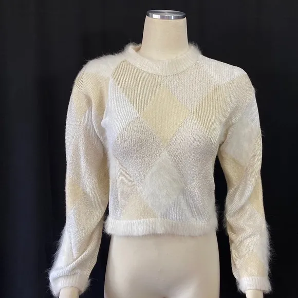 Neiman Marcus cropped sweater