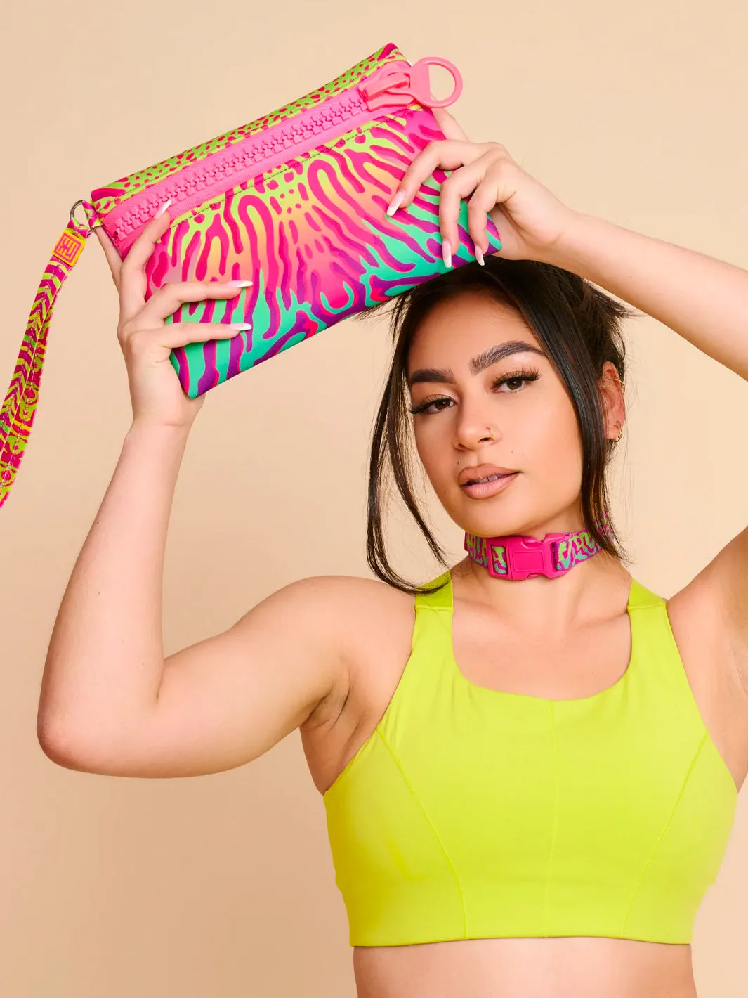 NEON FLUX NEOPRENE CLUTCH