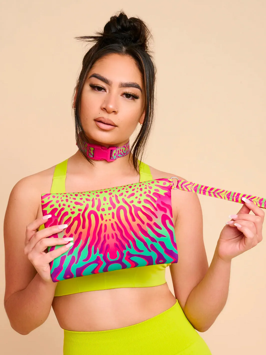 NEON FLUX NEOPRENE CLUTCH