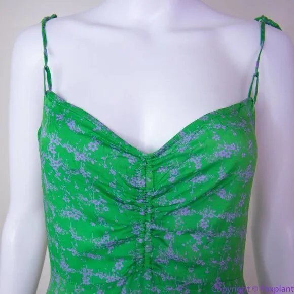 NEW Intimately‎ Free People Caught Up Printed Slip Dress, Green, L