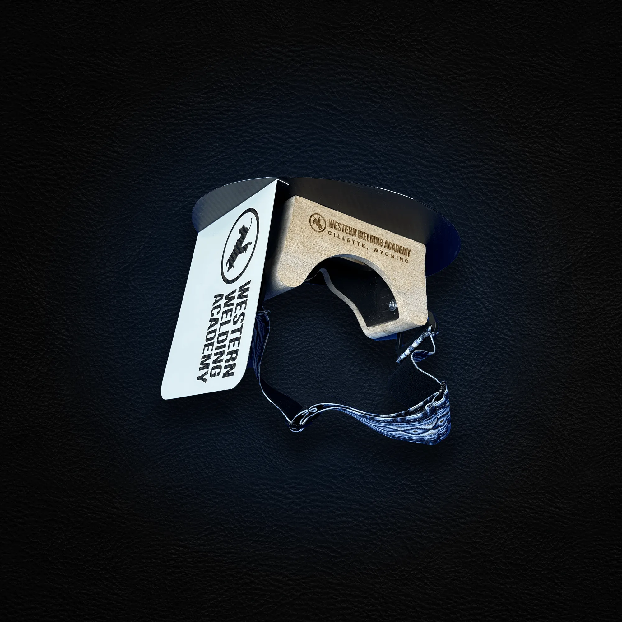 NEW Outlaw Leather WWA Black Logo on White Pancake Hood