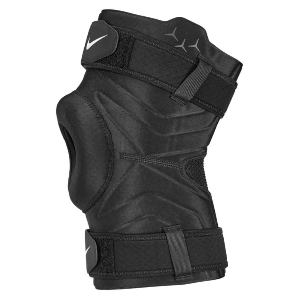Nike Pro Open Knee Sleeve With Strap (Black/White)