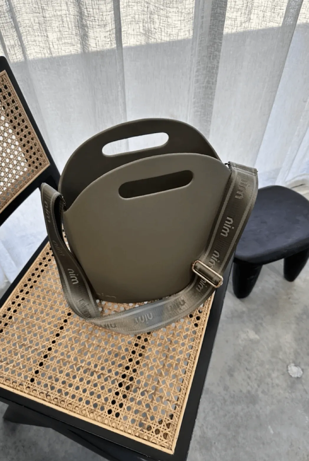 NIM THE LABEL Shoulder Strap - Moss Mono/Gold