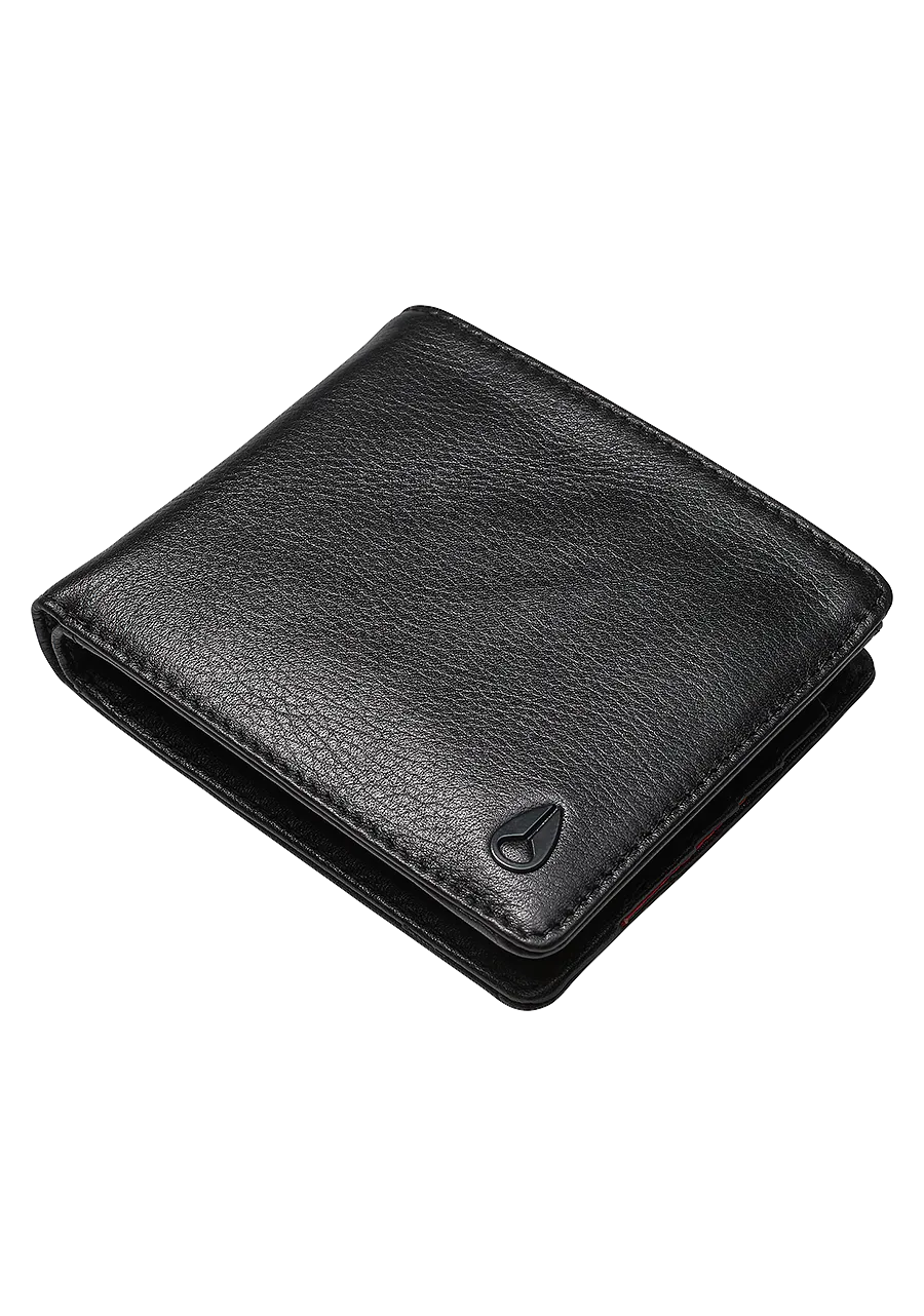 Nixon Pass Leather Coin Wallet - Black