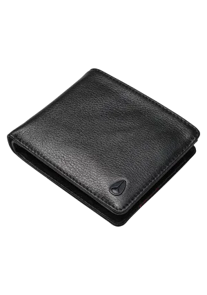 Nixon Pass Leather Coin Wallet - Black