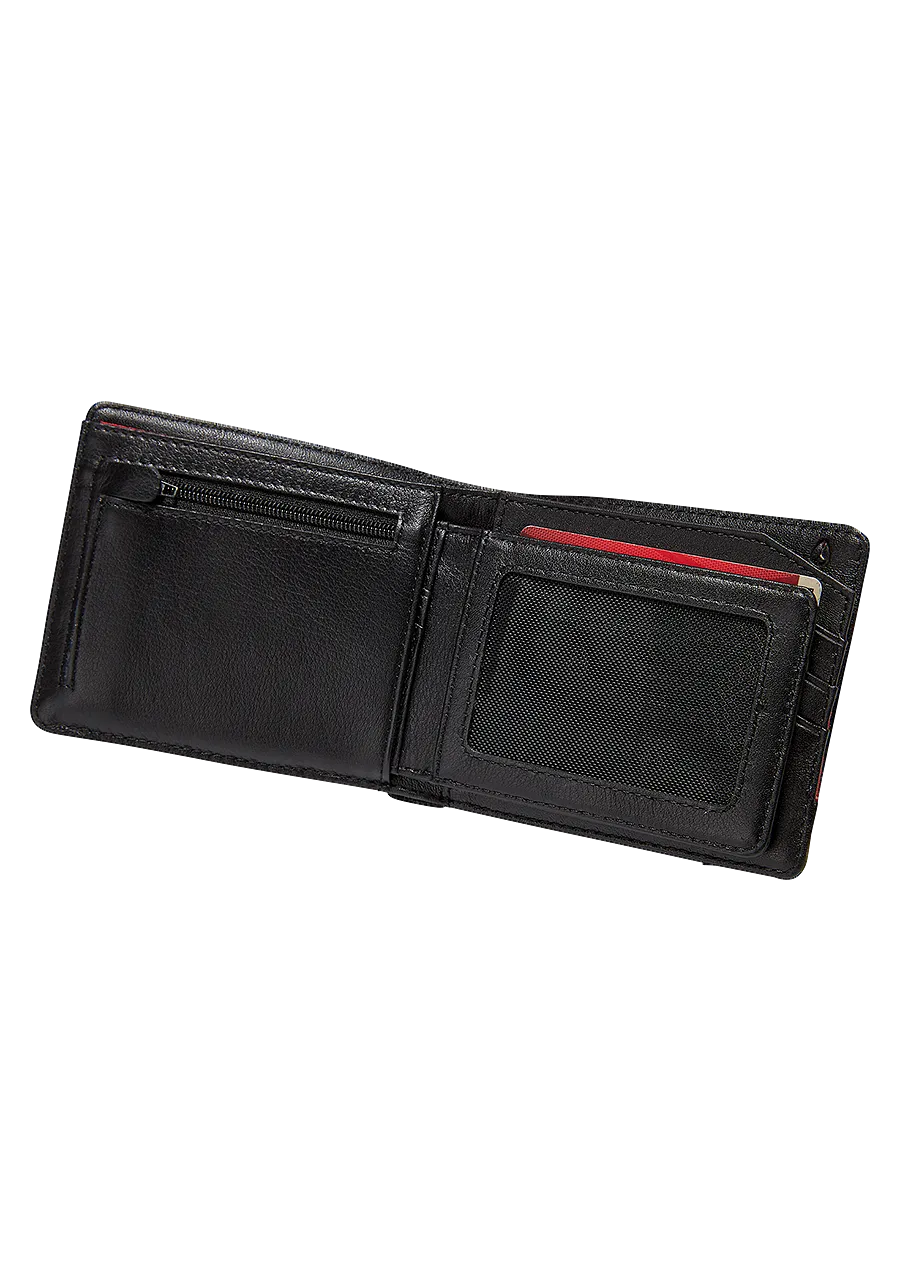 Nixon Pass Leather Coin Wallet - Black