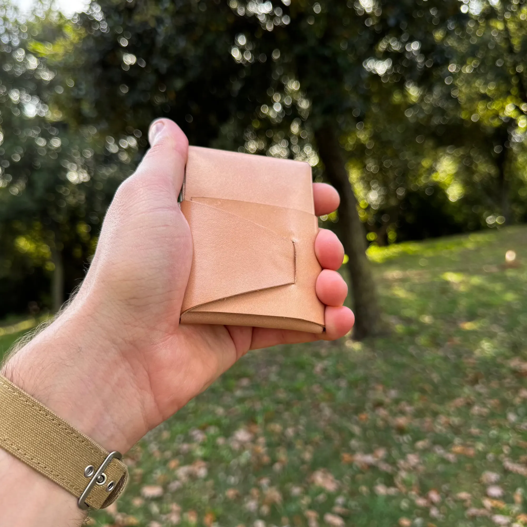No. 66 Woodsman Leather Fold Wallet