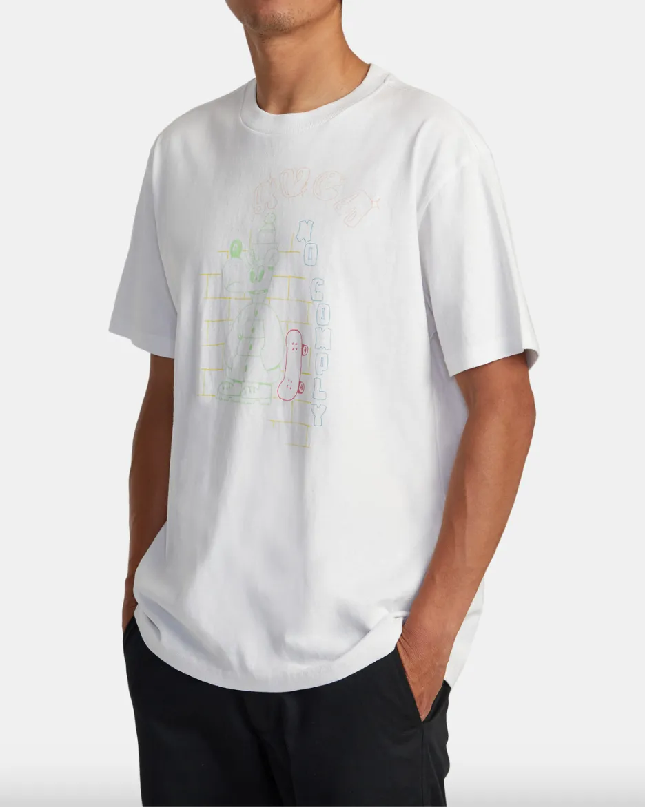 NO COMPLY SS TSHIRT - WHITE