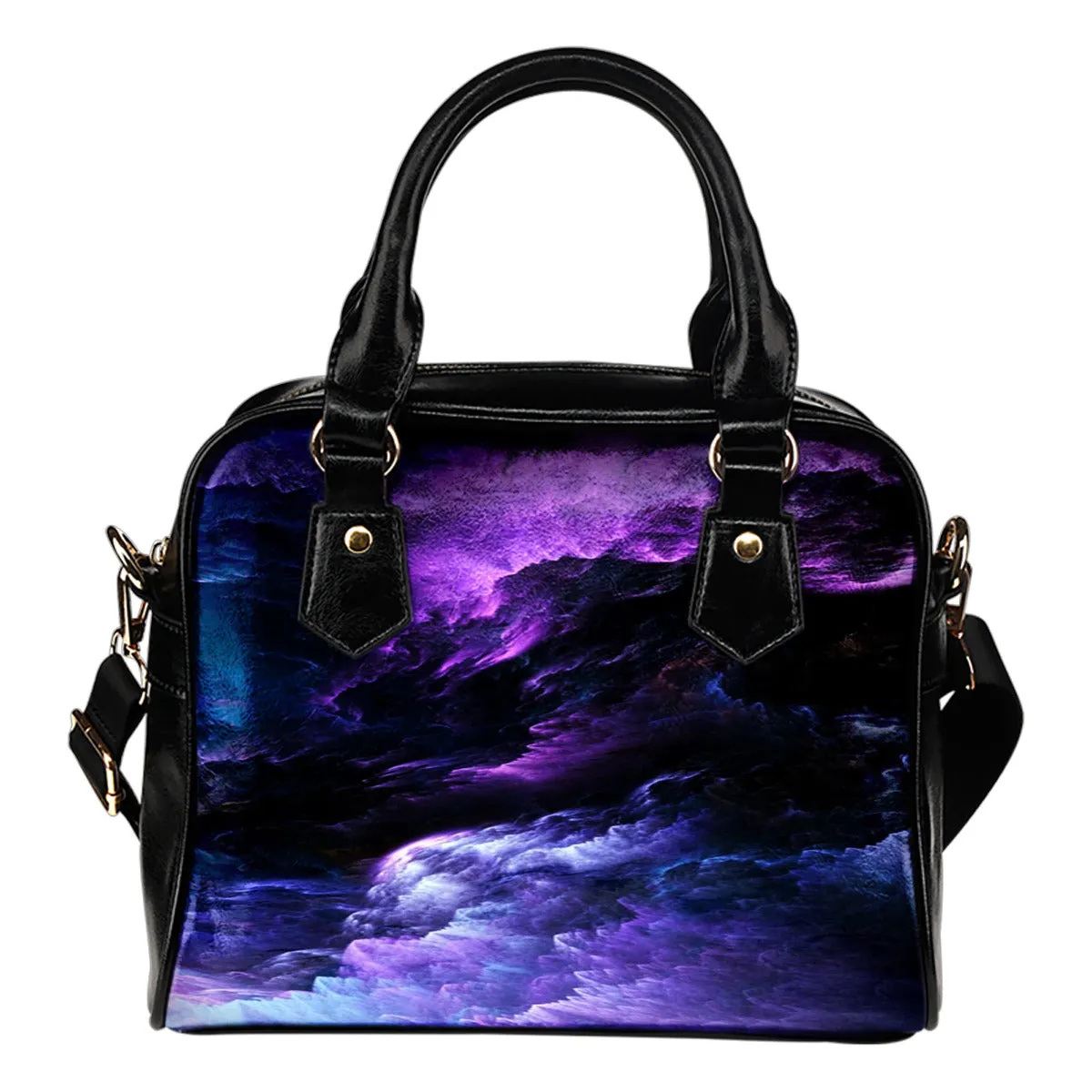 NP Universe Leather Shoulder Handbag