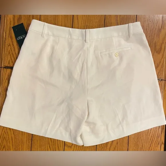 NWT Lauren Ralph Lauren pearl lined shorts, size 12