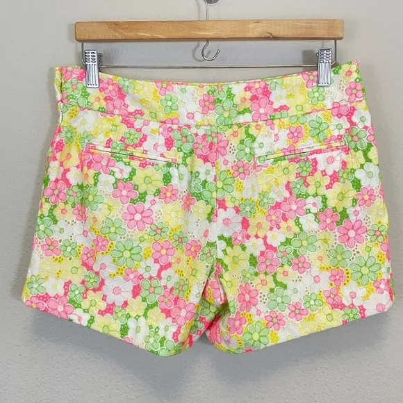 NWT Lilly Pulitzer Floral Sunbonnet Lace Sloane Shorts Size 6