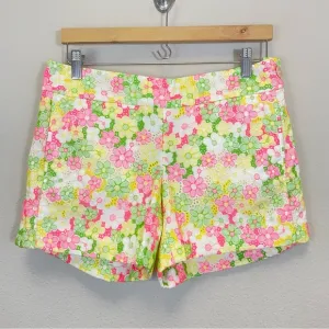 NWT Lilly Pulitzer Floral Sunbonnet Lace Sloane Shorts Size 6