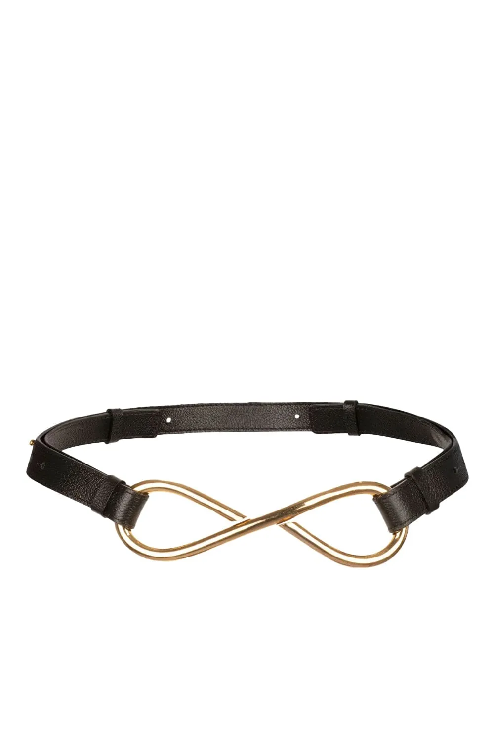 Oihana Black Leather Belt