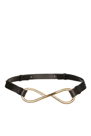 Oihana Black Leather Belt