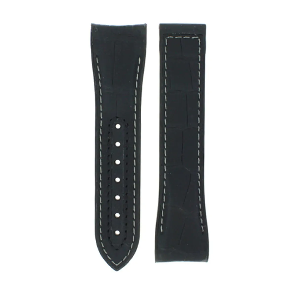 OMEGA PLANET OCEAN 600M OMEGA CO-AXIAL (SHORT) BLACK LEATHER STRAP