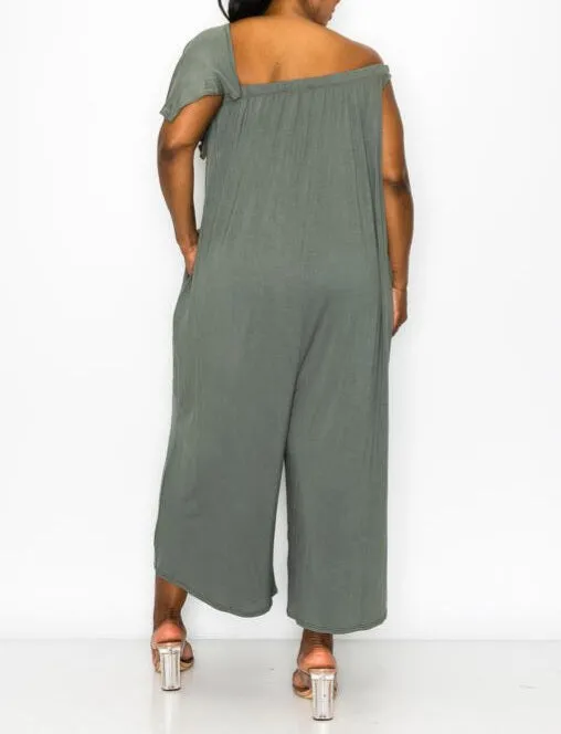 One Shoulder Jumpsuit