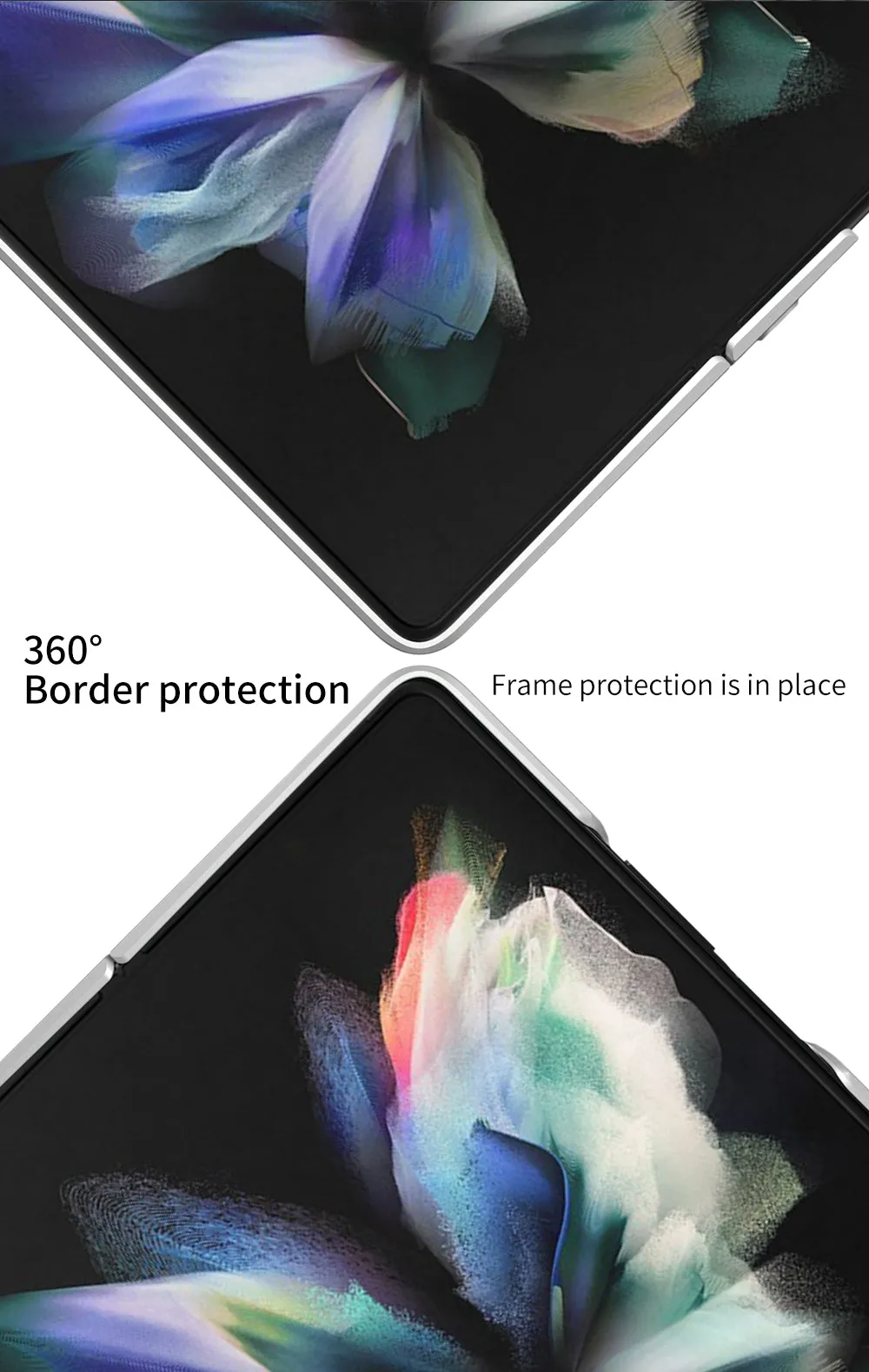 Outer Screen Glass Luggage Design Case For Samsung Galaxy Z Fold 3 5G Anti-knock Plastic Cover For Samsung Z Fold 3 5G Case