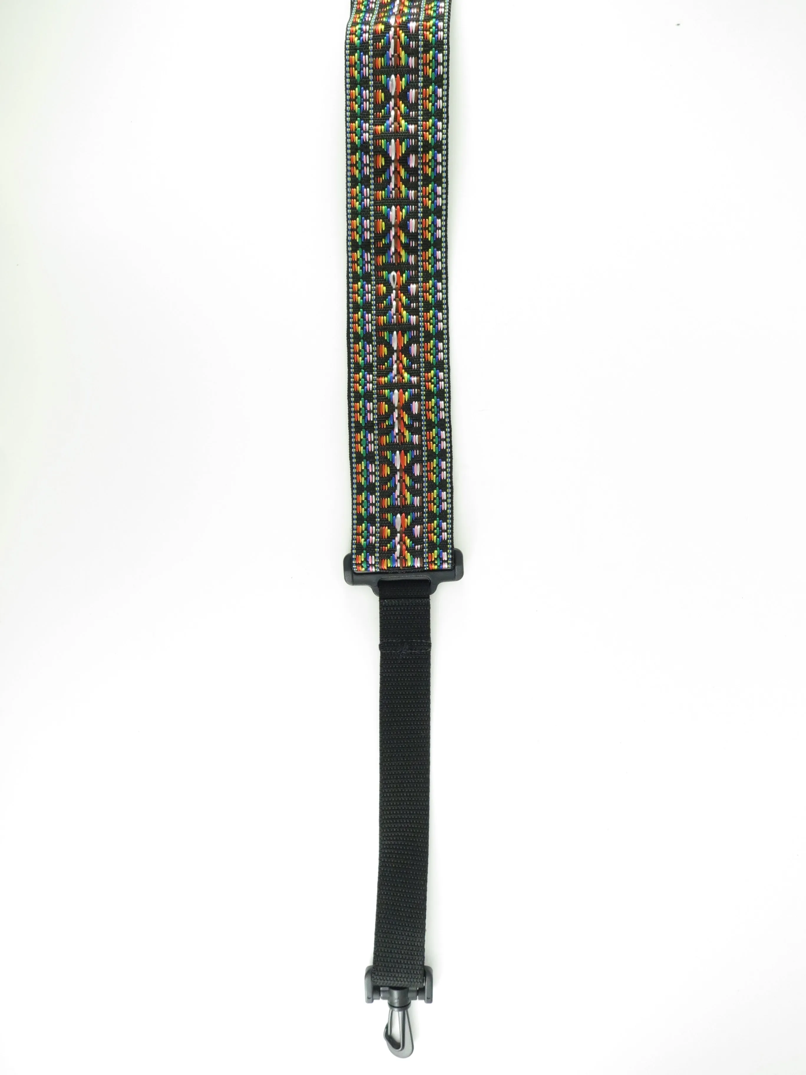 Perri's Leathers 2” Wide Black Poly Pro Banjo Strap with Plastic Swivel Hook NWSBJ