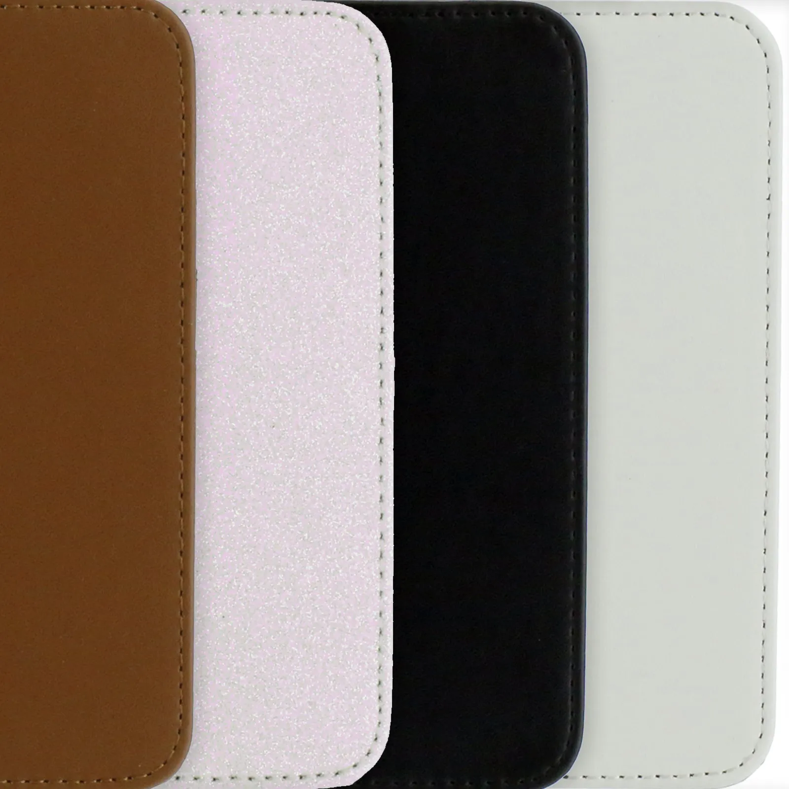 Personalised Passport Case & Tag with Grey Marble & Text - White
