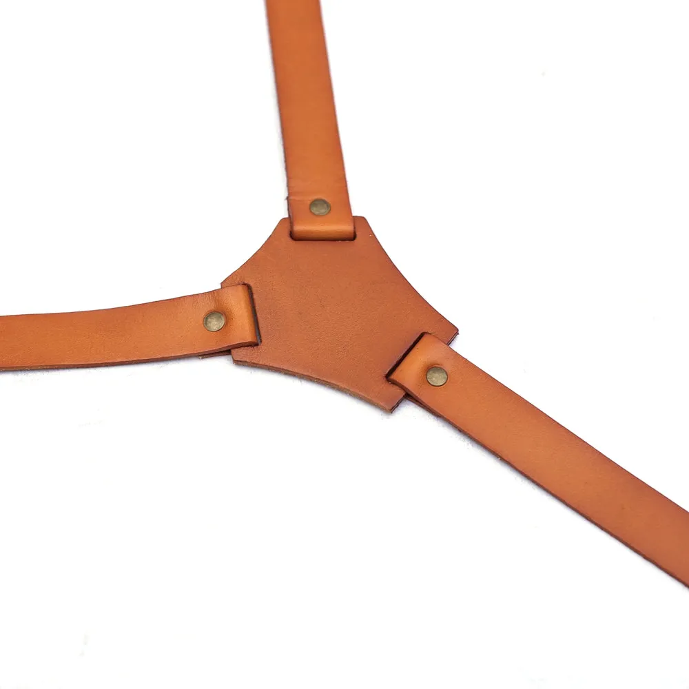 Personalized Handmade Leather Suspenders, Wedding Groomsmen Suspender, Brown Leather Suspenders, Mens Suspenders, Party Suspenders, Casual Suspenders