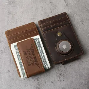 Personalized Money Clip, Leather Money Clip, Engraved Money Clip, Mens Money Clip, Magnetic Money Clip, Wallets for men, Leather wallet mens
