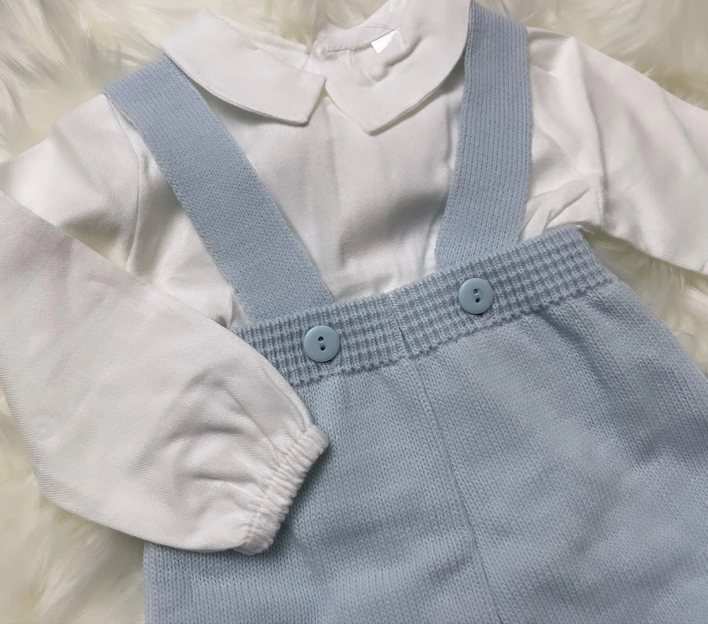 Pex Alfredo Knitted Dungarees Set