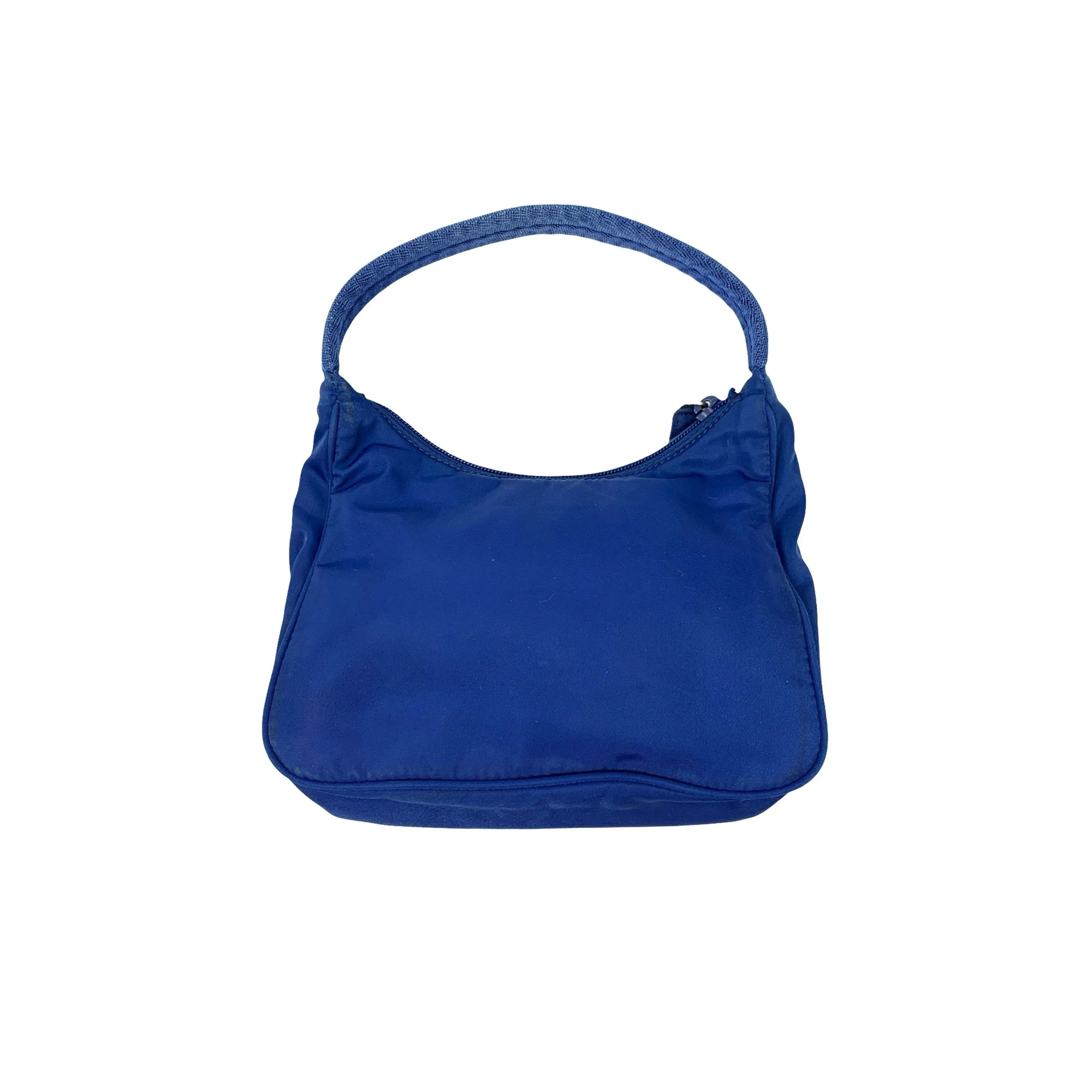 Prada Blue Nylon Shoulder Bag
