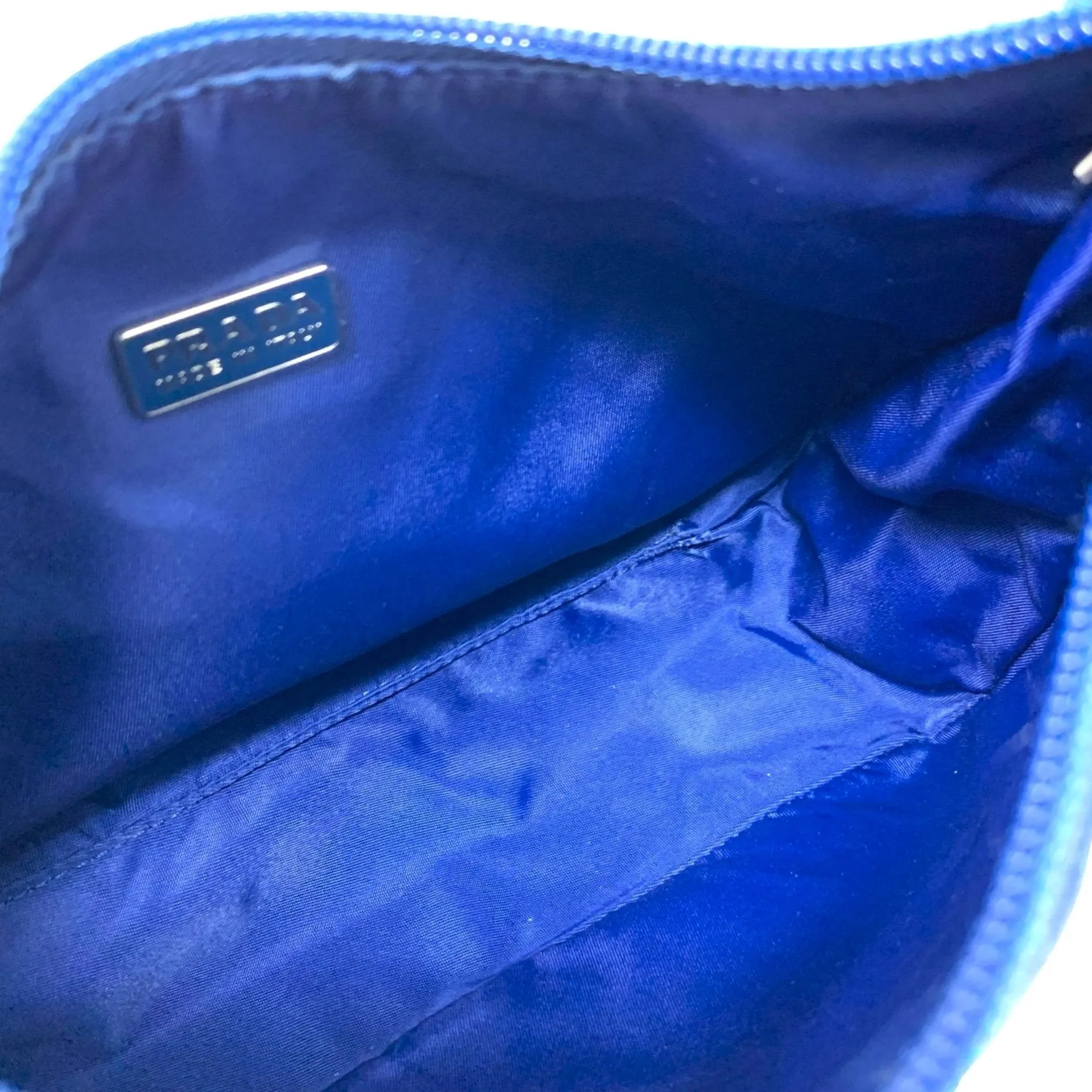 Prada Blue Nylon Shoulder Bag