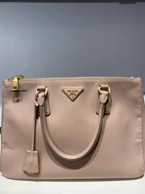 Prada pink leather Safianno bag