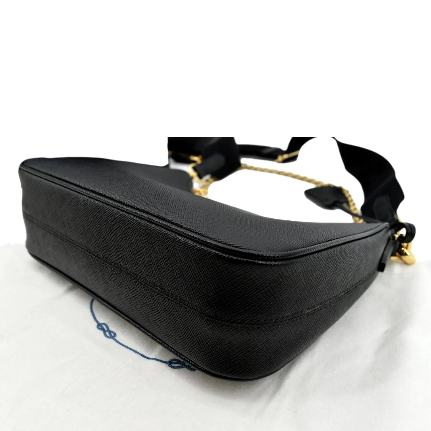 PRADA Re-Edition 2005 Saffiano Leather Shoulder Bag Black