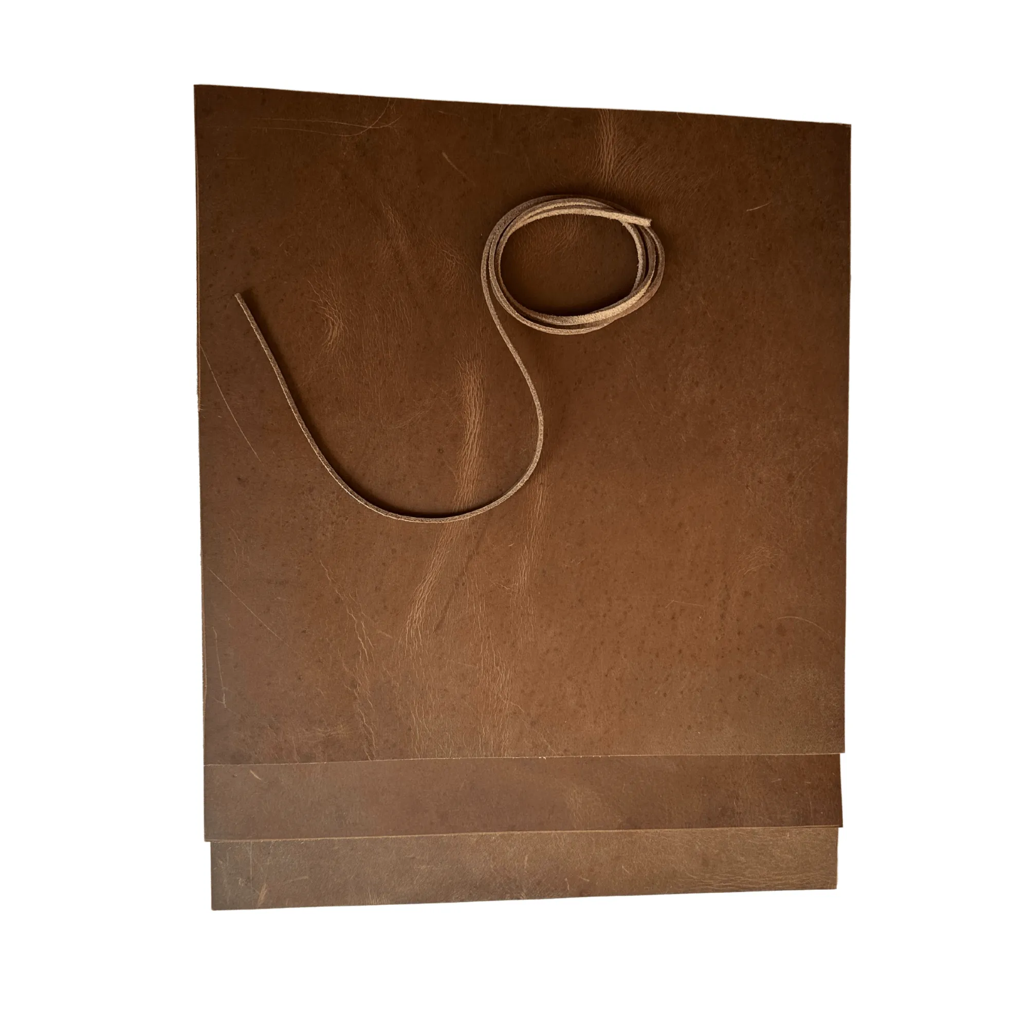 Premium Full Cowhide Leather Sheets (3-Pack) with 91 cm Cord – Perfect for DIY Crafts, Wallets & Jewelry
