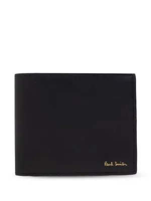 Printed leather wallet