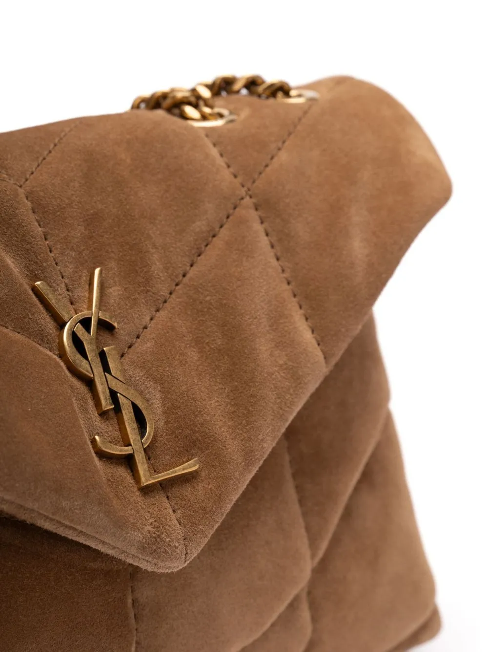 Puffer toy leather shoulder bag