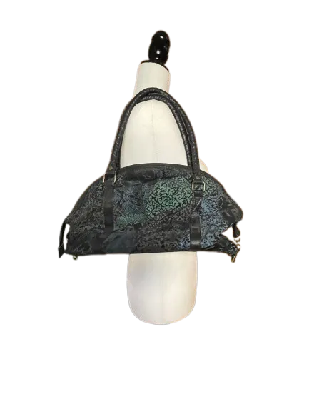 Rafy Black & Teal Satchel
