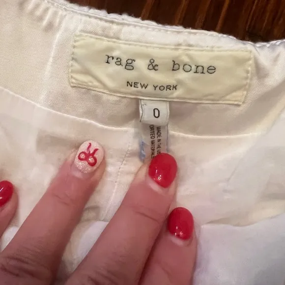 RAG &amp; BONE Cora Creamy White Dressy Shorts Fully Lined