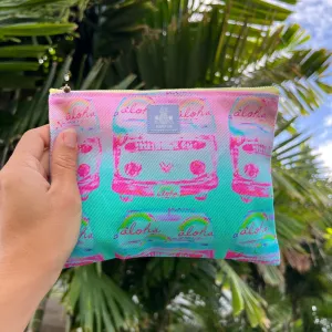 Rainbow VW Bug Small Pouch