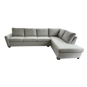 Raven 3.5 Seater   Cnr Ext Chaise - NZ Made - Massimo Pumice Fabric