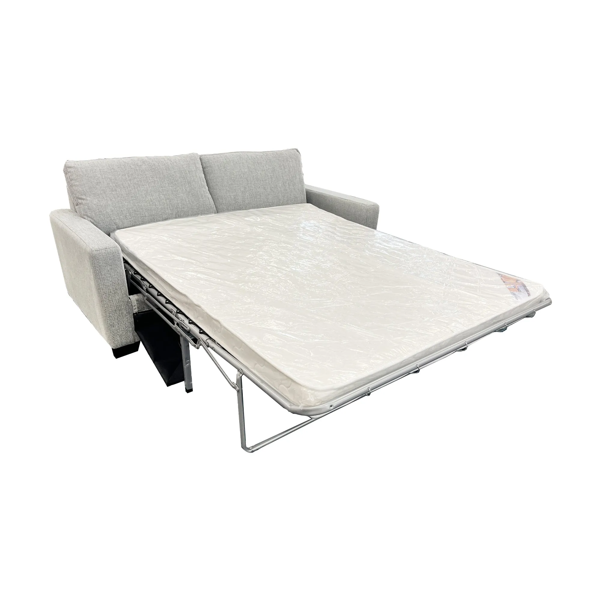 Raven Queen Bi-fold Sofa bed - NZ Made - Jake Cement Fabric E4