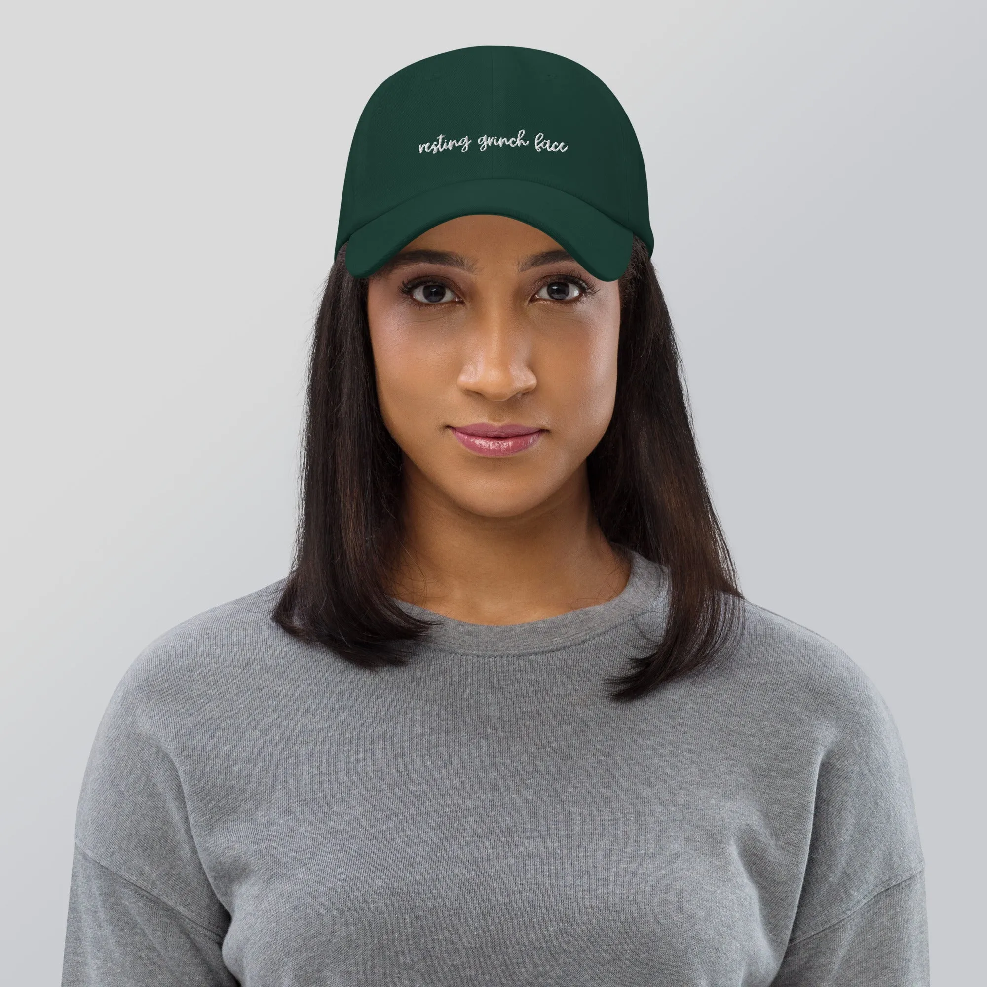 Resting Grinch Face Dad hat