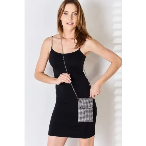 Rhinestone Mini Crossbody