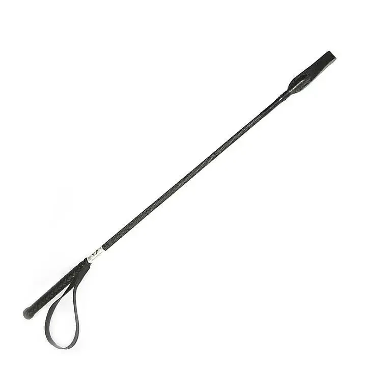 Rimba Black Leather Small Bondage Riding Whip