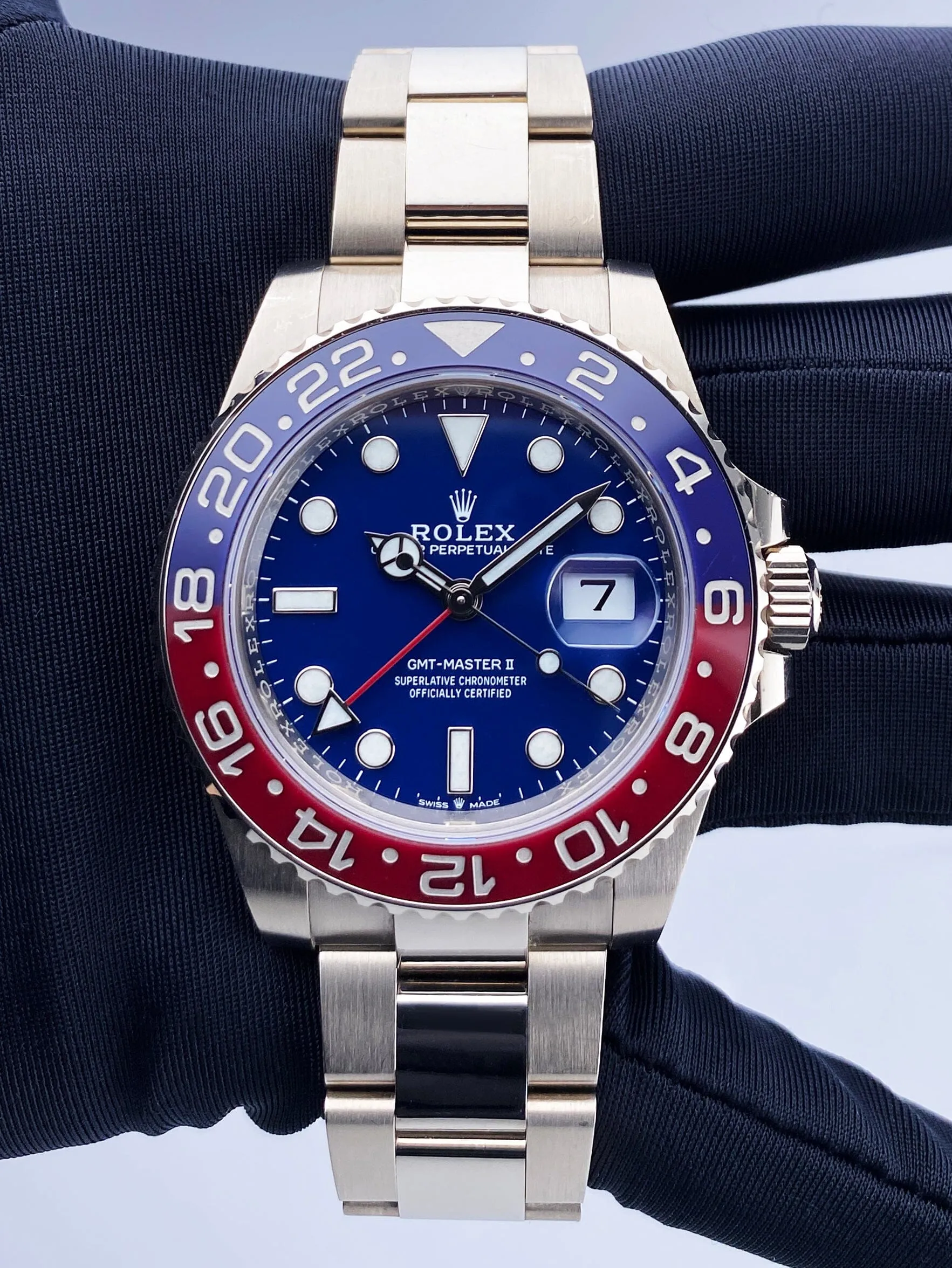 Rolex GMT Master 126719 Blue Dial "Pepsi" Mens Watch Box Papers