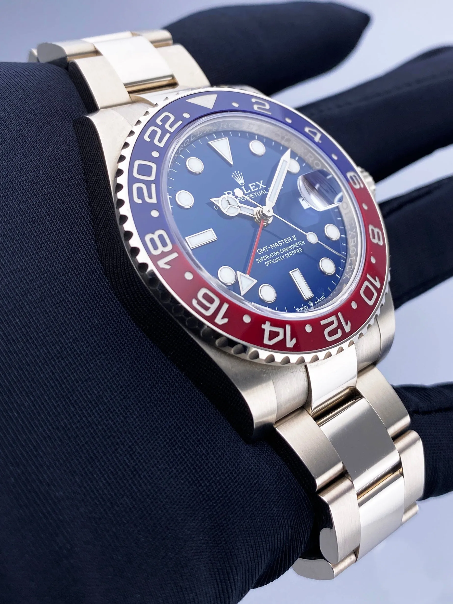 Rolex GMT Master 126719 Blue Dial "Pepsi" Mens Watch Box Papers