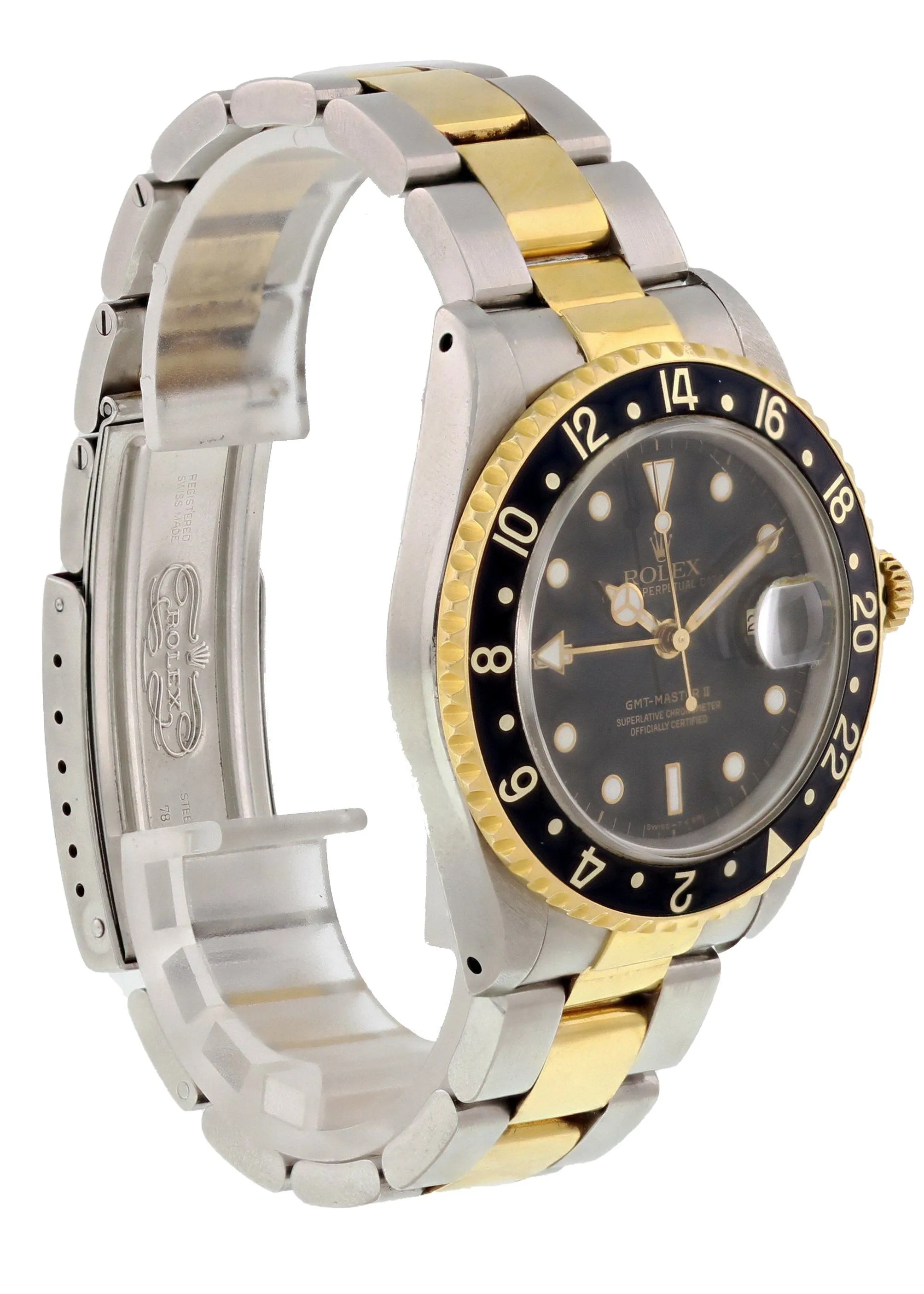 Rolex Oyster Perpetual Date GMT Master ll 16713 Mens Watch Box Papers