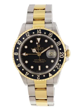 Rolex Oyster Perpetual Date GMT Master ll 16713 Mens Watch Box Papers