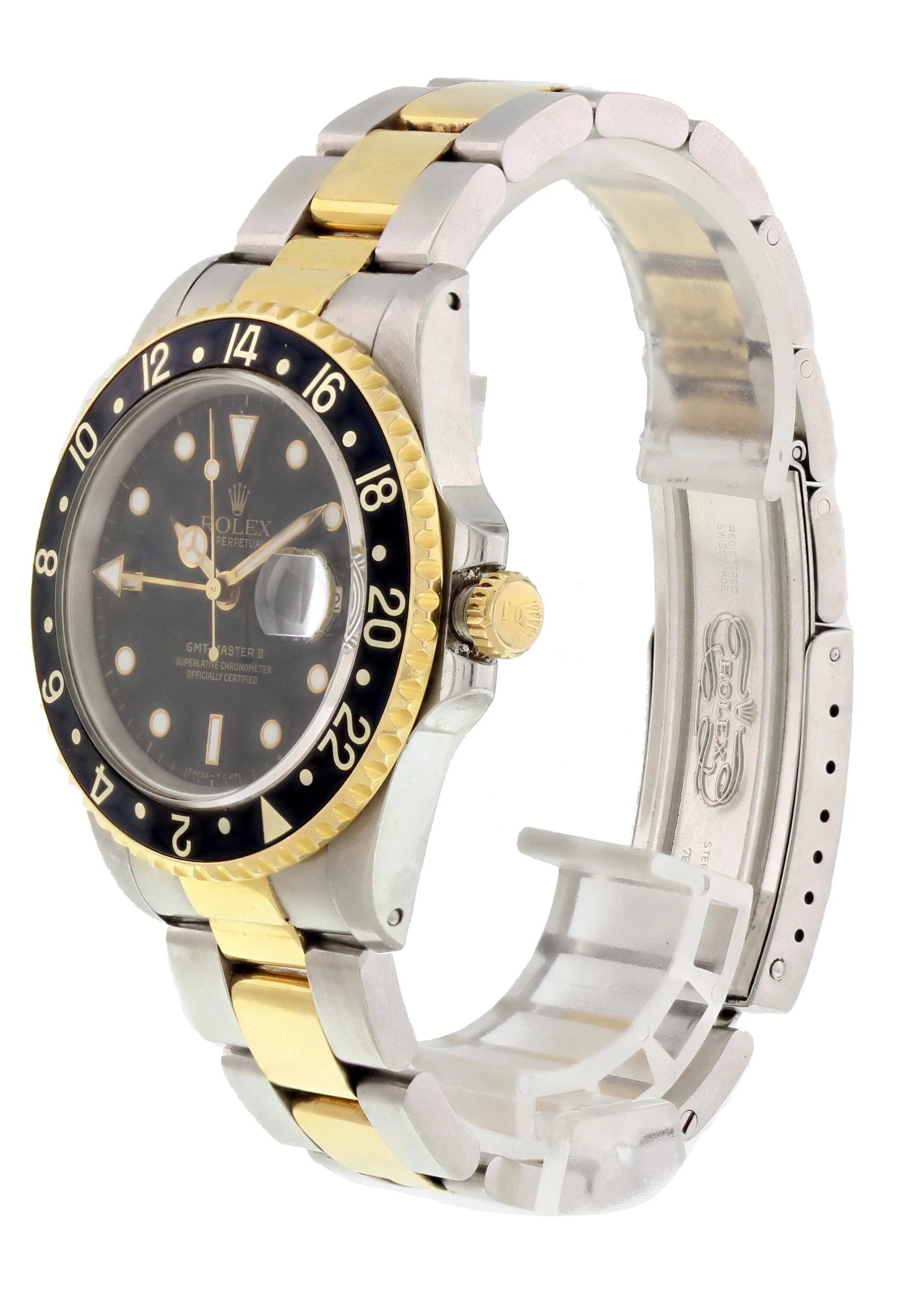 Rolex Oyster Perpetual Date GMT Master ll 16713 Mens Watch Box Papers