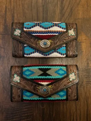 Saddle Blanket Leather Wallets