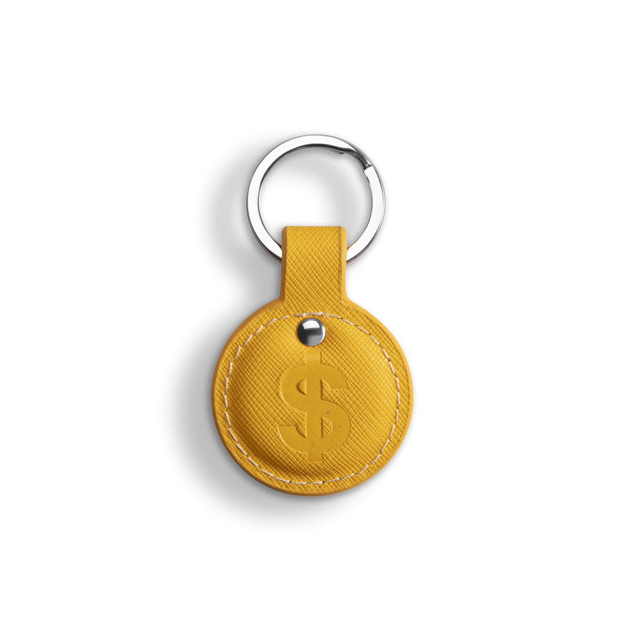 Saffiano Leather Keyring
