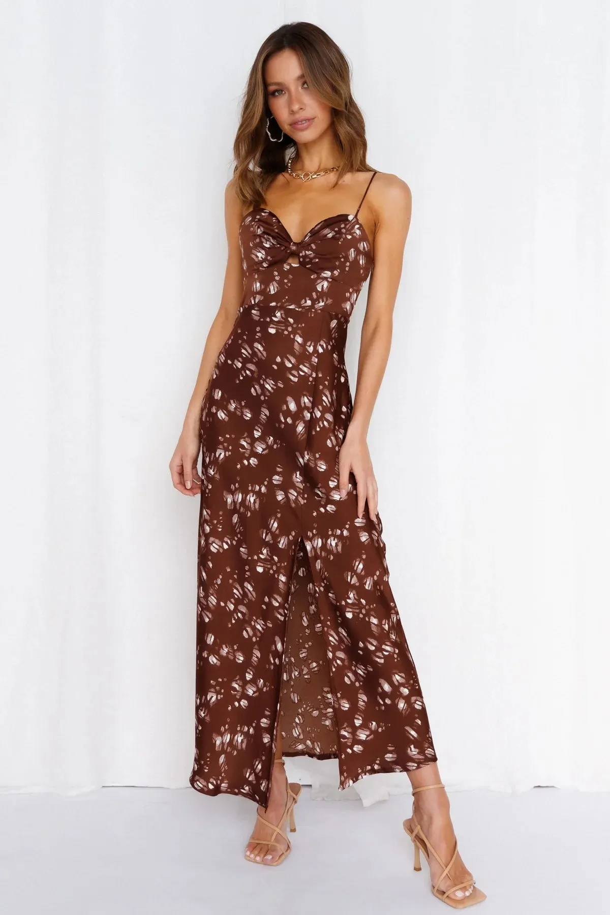 Satin Floral Bustier Dress
